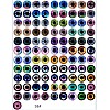 Printed Transparent Glass Cabochons GL-CBAA22A-02-2