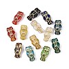 Owl Glass Beads GLAA-T025-33M-1