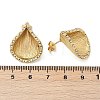 304 Stainless Steel Shell Shape Stud Earrings EJEW-M073-14G-02-4