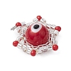 Beaded Star Eye Charms PALLOY-MZ00574-02-3