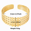 Vintage Texture 304 Stainless Steel Cuff Bangles for Women FY0888-2-1