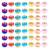  70Pcs 7 Colors Glass European Beads GPDL-TA0001-03-11