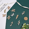 DIY Leaf Shape Jewelry Making Finding Kit DIY-CA0005-29-4