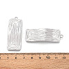Rack Plating Textured Alloy Pendants PALLOY-T095-17P-3