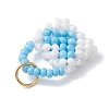 Glass Seed Beaded Handbag Pendants PALLOY-MZ01217-5