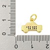 Rack Plating Brass Micro Pave Cubic Zirconia Pendants KK-U021-05G-3