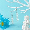 Natural Quartz Crystal Chip Beads Dangle Earrings EJEW-JE04649-06-2