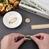 2Pcs Oval Alloy Brooched for Backpack Clothes JEWB-FG0001-74-3