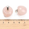 Natural Rose Quartz Pendants GG-K002-15B-3