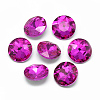 Pointed Back Glass Rhinestone Cabochons RGLA-T029-14mm-10-1