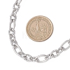 7.5MM 304 Stainless Steel Figaro Chain OT Necklaces NJEW-JN05705-3