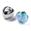 UV Plating Rhinestone Acrylic Beads OACR-S139-02-2