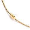 304 Stainless Steel Round Snake Chain Necklaces STAS-G244-84G-3