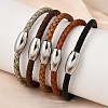 Adjustable Imitation Cord Bracelets for Women Men BJEW-F532-01P-1