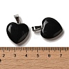 Natural Obsidian Pendants X-G-Q438-24-3