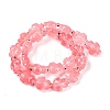 Transparent Glass Enamel Beads Strands GLAA-B021-06H-2