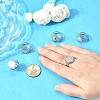 Tarnish Resistant Stainless Steel Cuff Ring Findings X-PW-WG67428-05-2