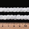 Baking Paint Crackle Glass Beads Strands DGLA-N019-02A-04-4