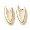 V-shapeRing Brass Hoop Earrings for Women EJEW-U008-11G-1