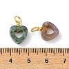 Natural Indian Agate Pendants PALLOY-JF05634-3