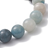 Round Natural Trolleite Beads Stretch Bracelets for Women BJEW-JB12731-4