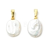Natural Baroque Keshi Pearl  Pendants PALLOY-JF05625-1