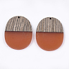 Resin & Wenge Wood Pendants RESI-T023-01K-2