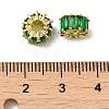 Rack Plating Real 18K Gold Plated Brass Micro Pave Cubic Zirconia Beads KK-Q795-02G-4