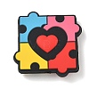 Autism Theme Silicone Beads SL-CBAF318-D02-1
