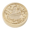Christmas Series Wax Seal Brass Stamp Head AJEW-M037-01G-10-2