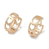 Hollow Heart Brass Hoop Earrings EJEW-L292-014G-1