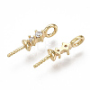 Brass Micro Pave Cubic Zirconia Peg Bails Charms KK-S356-046G-NF-3