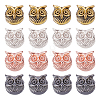 Owl Alloy Beads PALLOY-FH0001-07-RS-1