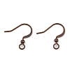 Brass French Earring Hooks X-KK-Q369-RC-1