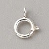 925 Sterling Silver Spring Ring Clasps STER-WH0008-16A-S-1