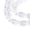 Transparent Glass Beads Strands GLAA-T028-14T-05-3