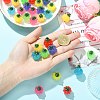 35Pcs 7 Colors Luminous Opaque Resin Pendants RESI-CJ0005-42-4