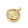 Religion Brass Pendants KK-P350-07B-G-2