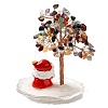 Christmas Natural Gemstone Chips Tree Decorations DJEW-K028-02E-2