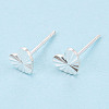 925 Sterling Silver Stud Earrings STER-N017-12D-S-1