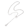 Alloy Butterfly Lariat Necklaces NJEW-JN05693-3