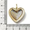 Brass Micro Pave Cubic Zirconia Pendants KK-C090-43G-02-3