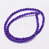 Natural Malaysia Jade Bead Strands G-A146-4mm-A01-2