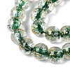 Crackle Transparent Glass Beads Strands GLAA-N030-8mm-01F-3