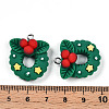 Christmas Theme Opaque Resin Pendants RESI-N039-108-3