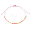 Bohemian Glass Seed Bead Braided Bead Bracelets ML0105-1-1