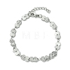 Non-Tarnish 304 Stainless Steel Heart Link Bracelets for Women BJEW-A007-02P-1