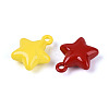 Spray Painted Rack Plating Alloy Pendants PALLOY-T091-42M-2