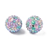 Round Resin Rhinestone Beads OACR-Z035-02D-2