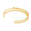 Brass Pave Colorful Cubic Zirconia 2-Strand Open Cuff Bangles for Women BJEW-S147-34G-C-3